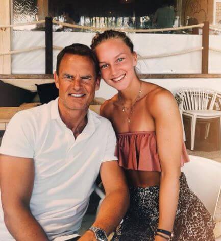 Beau de Boer with her father Frank de Boer.